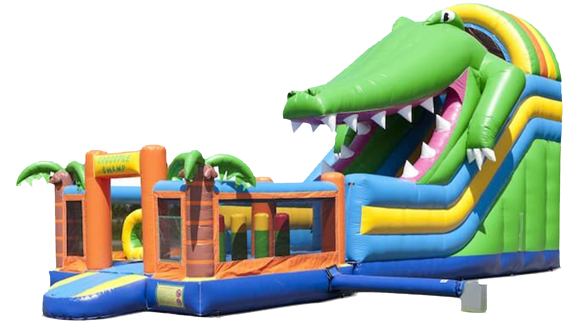 Toboggan gonflable croco 4 en 1 à la location
