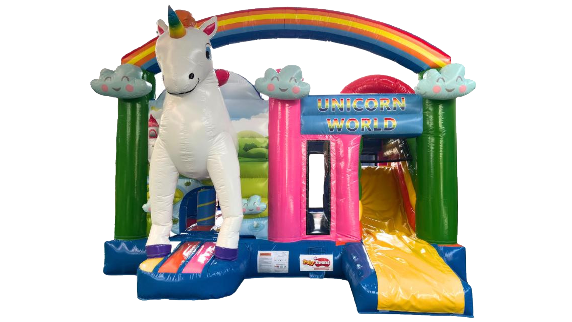 Château gonflable licorne à la location