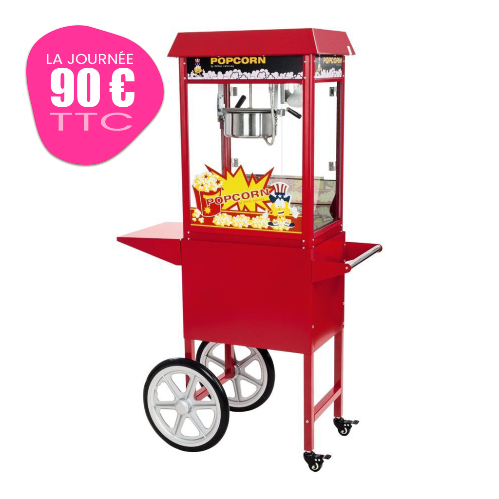 Machine à pop corn à la location